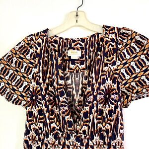 Beautiful MAEVE Anthropology Maxi Dress Low Cut V Sexy